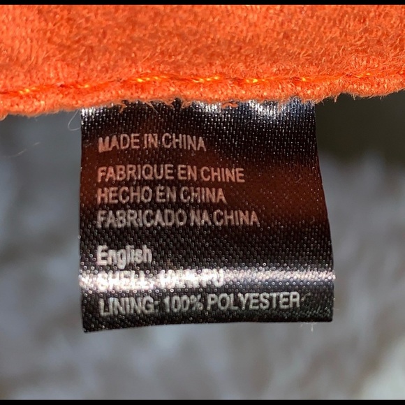 Orange Large Purse Basketweave Design - Picture 7 of 8